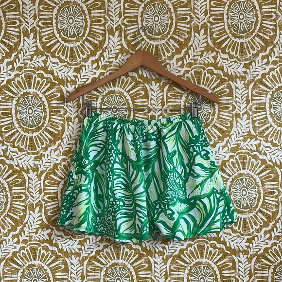 Lilly Pulitzer Ramona Vacation Summer Mini Skort in Toucan Green Coco Loca Sz 0 - Picture 4 of 8